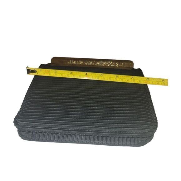 Vintage 1960s Faye Mell Design Fleurette, Inc Black Eveing Bag Cluch - Picture 16 of 16